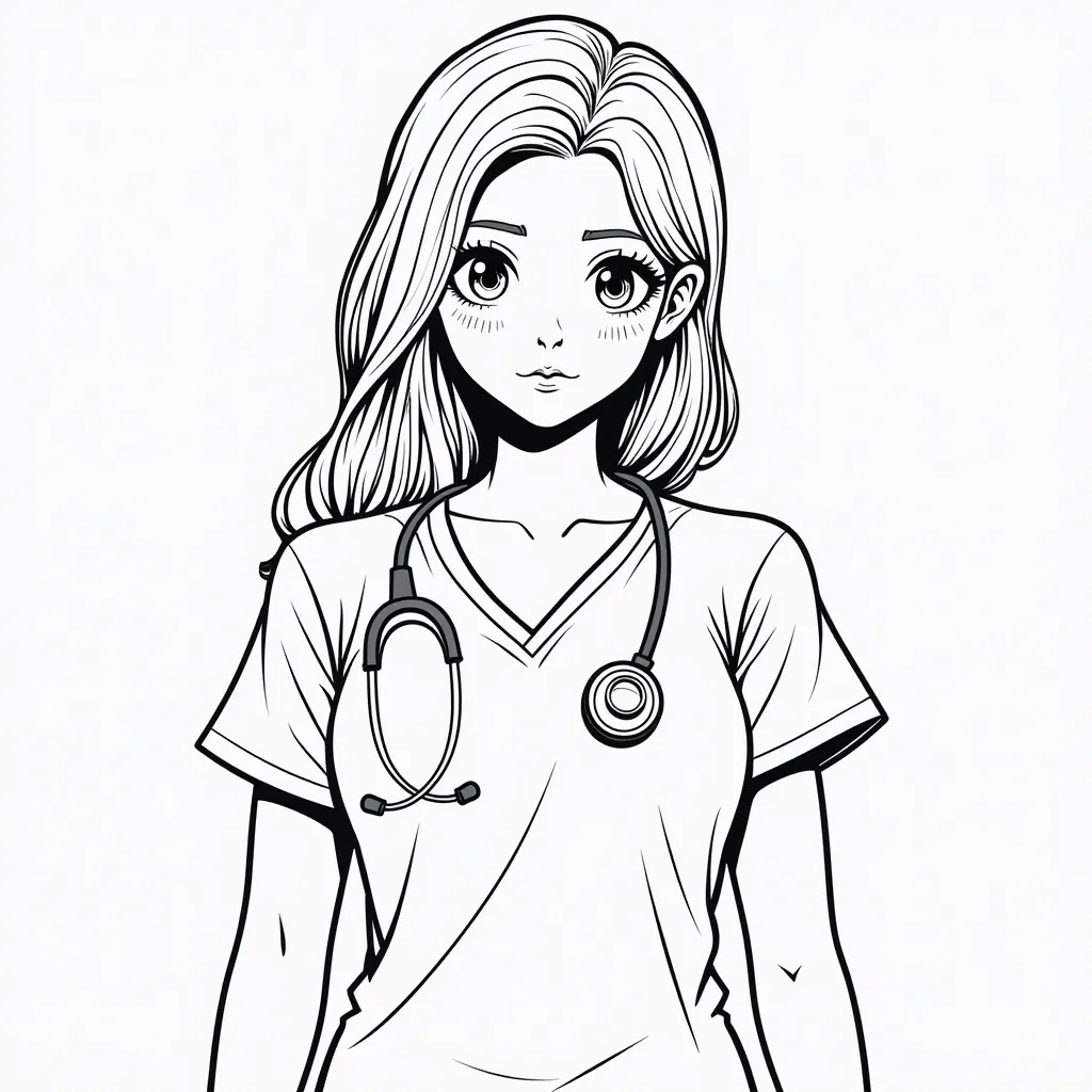 性感的女病人 coloring pages