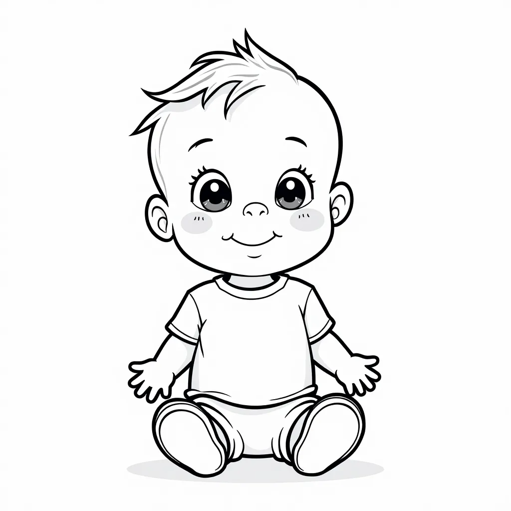 baby boy coloring pages