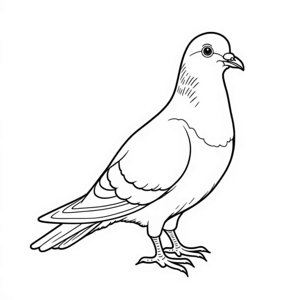 鸽子 coloring pages