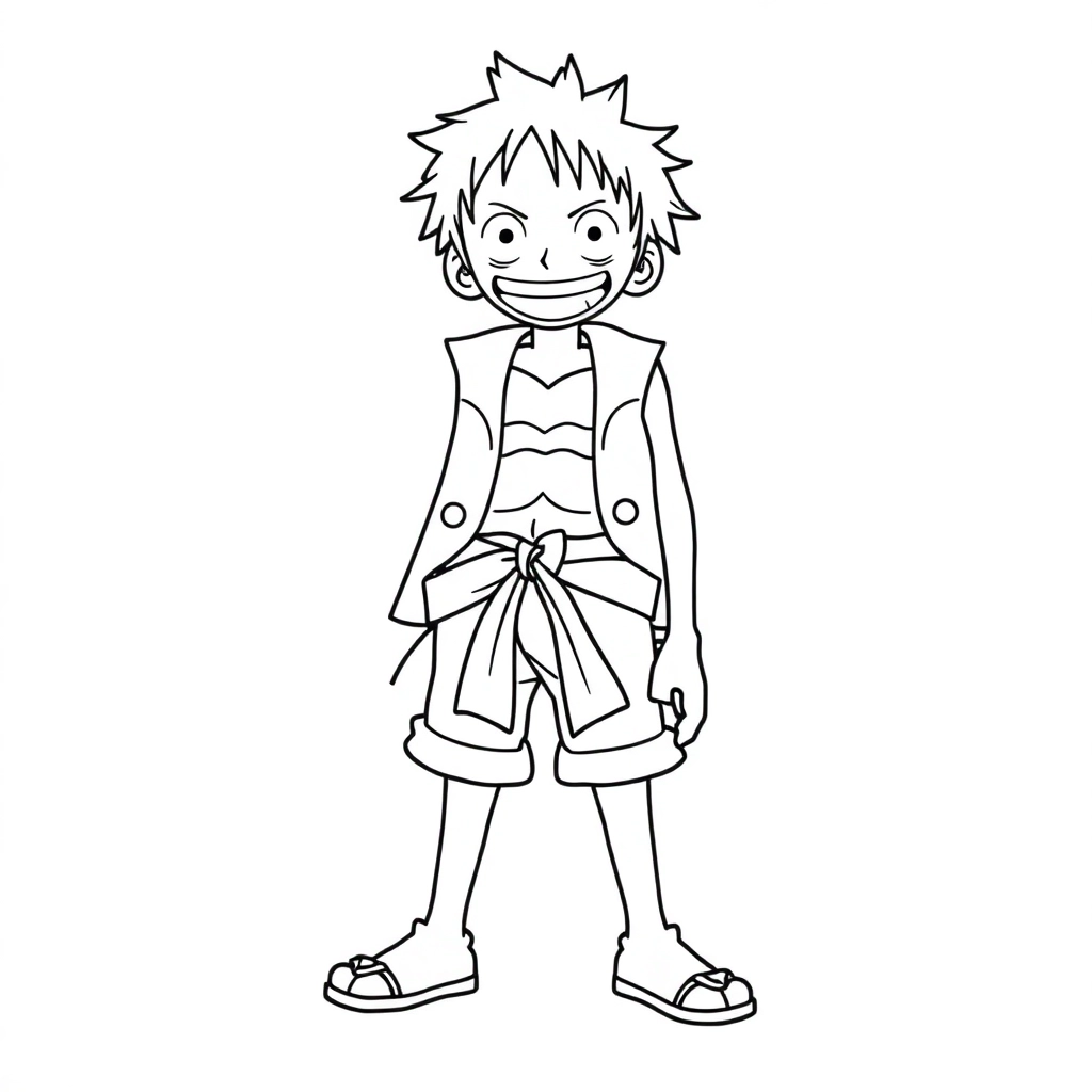 Luffy صفحات التلوين
