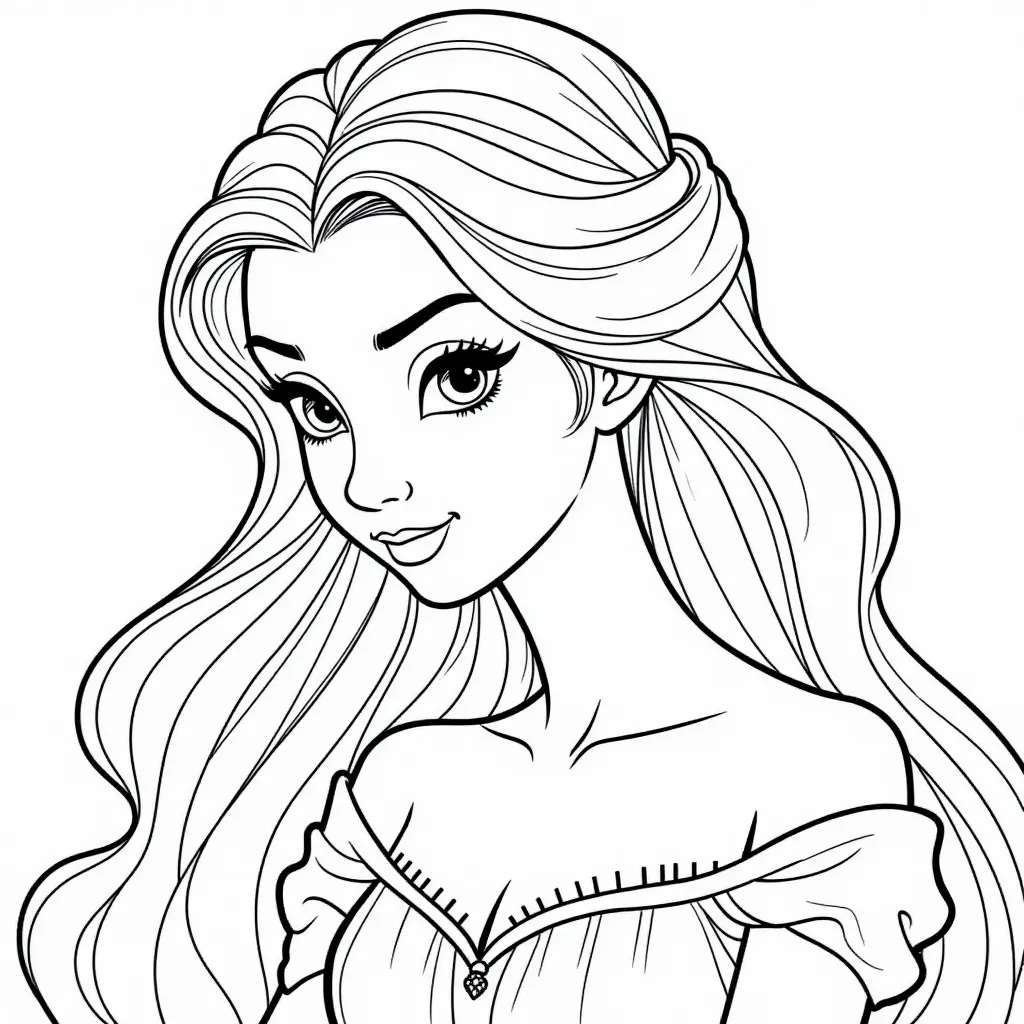 a beauty coloring pages