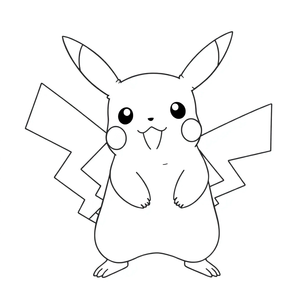 Pikachu صفحات التلوين