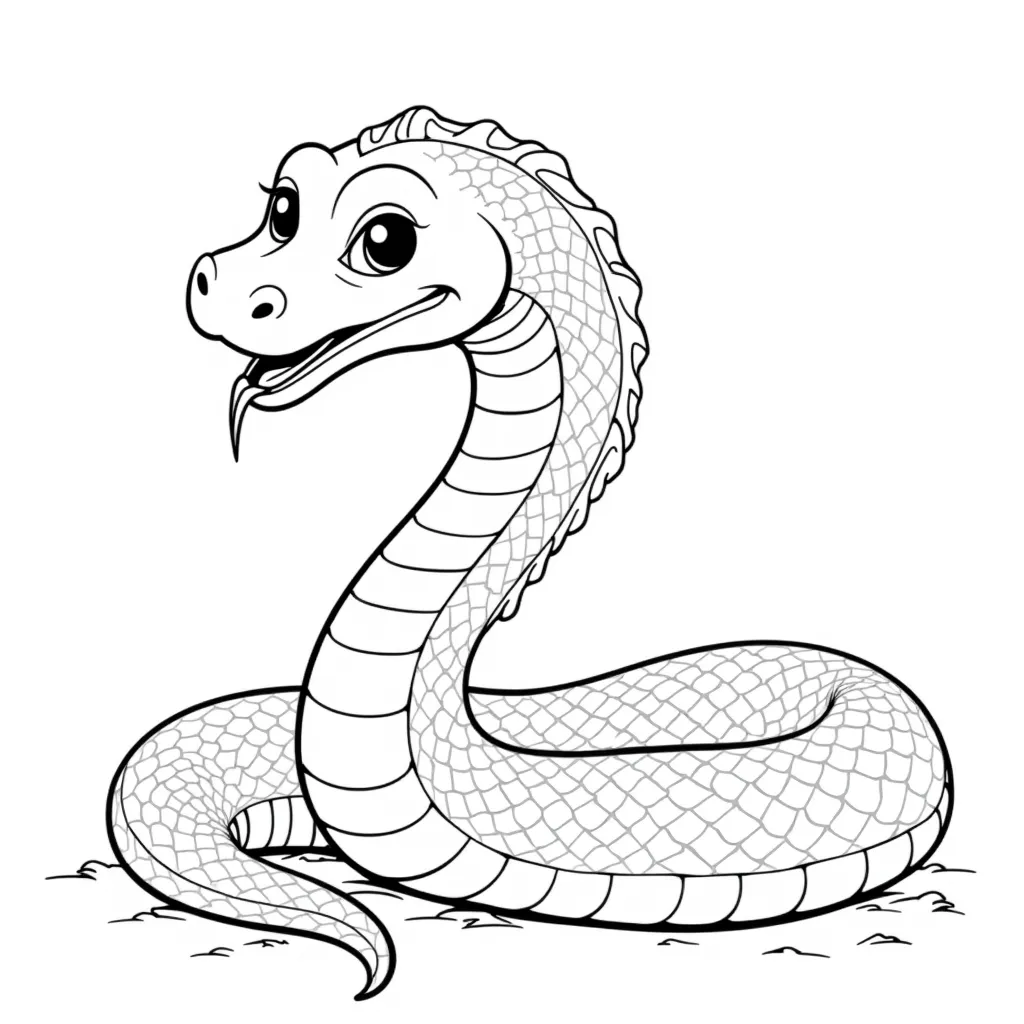 snake coloring pages