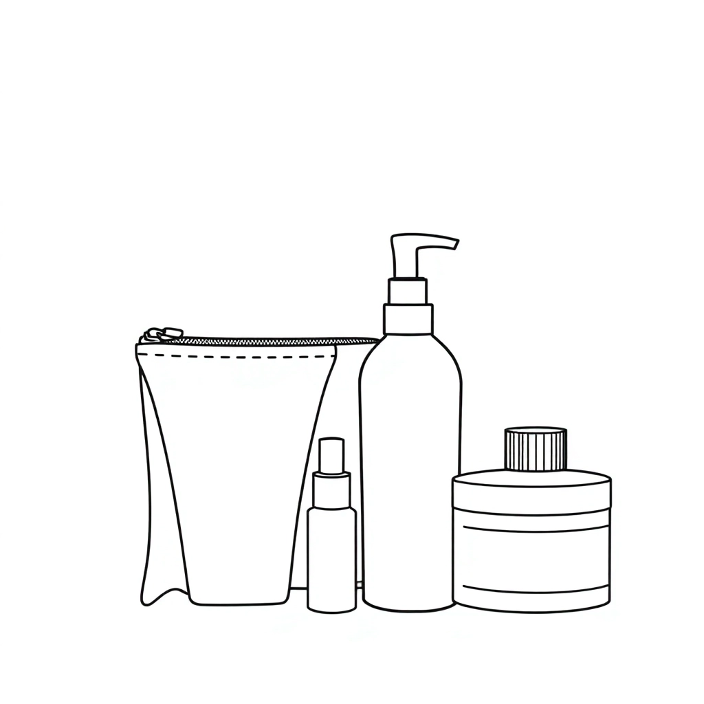 cosmetic bags صفحات التلوين