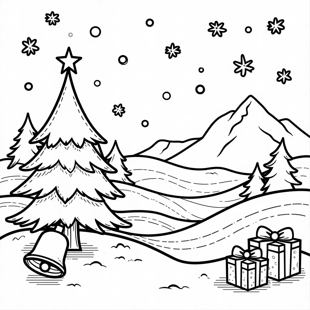 landscape coloring pages