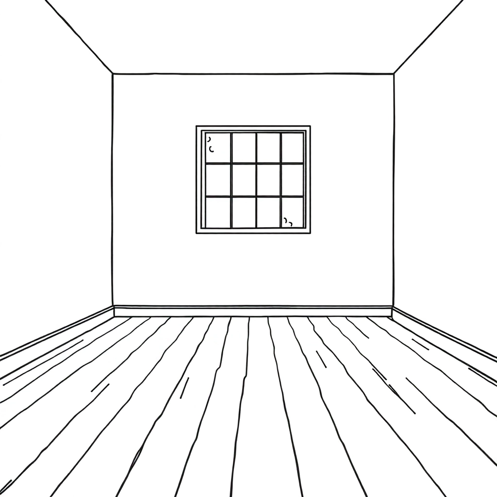 Room Floor Minimalist صفحات التلوين