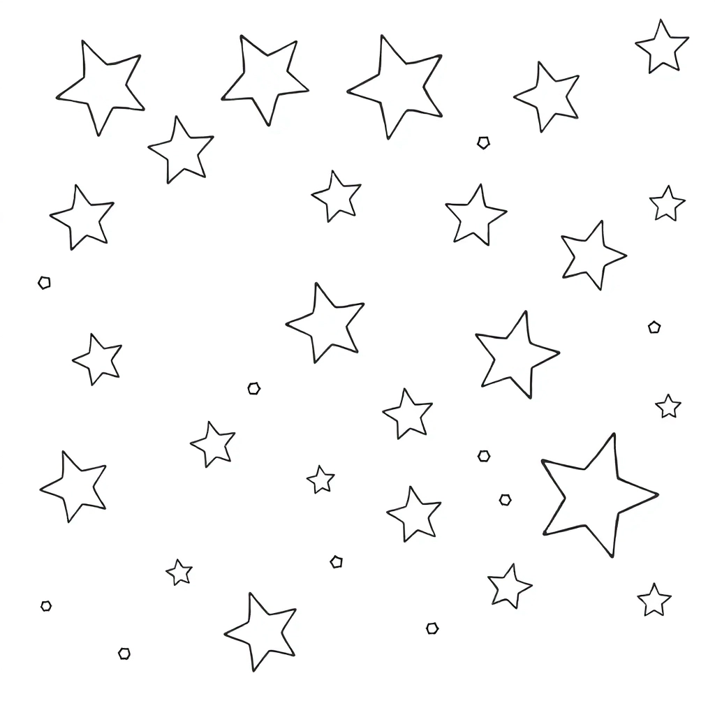 starry sky Coloring Pages