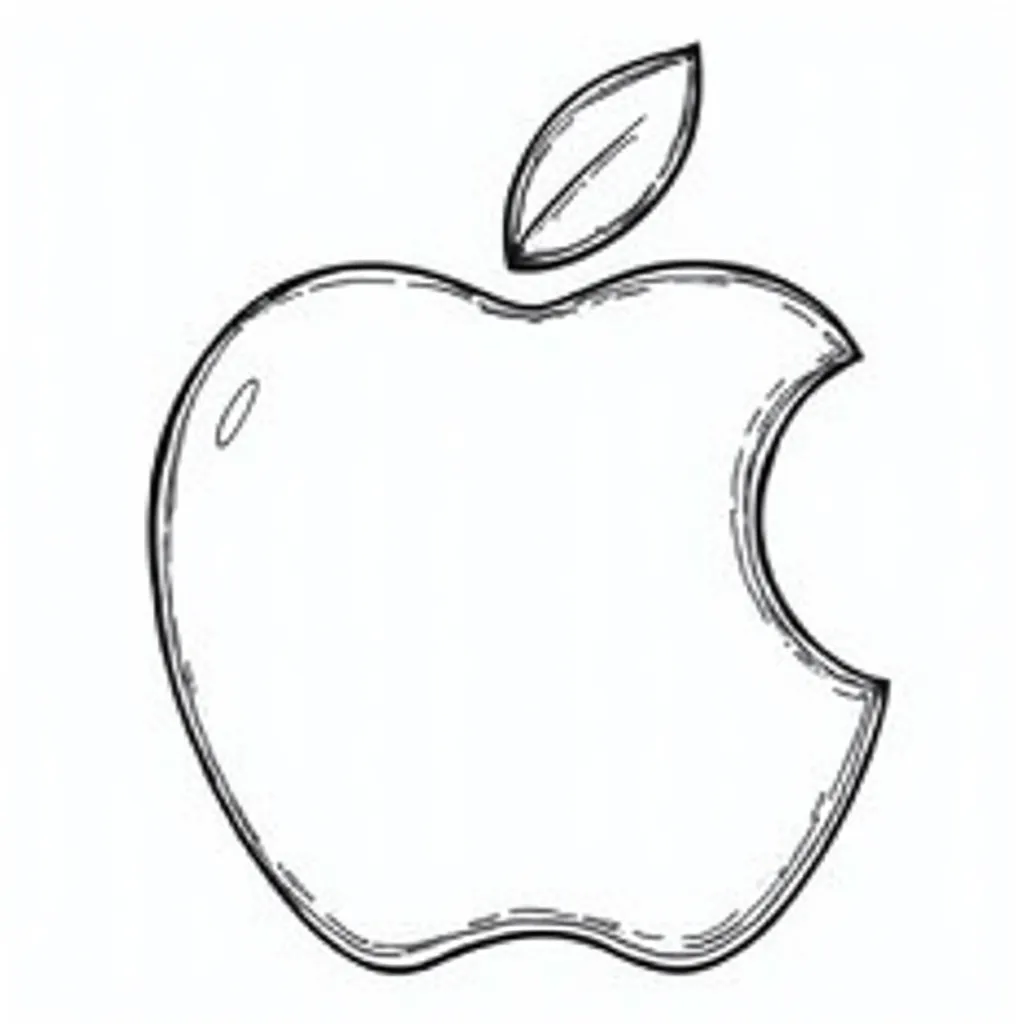 apple device coloring pages