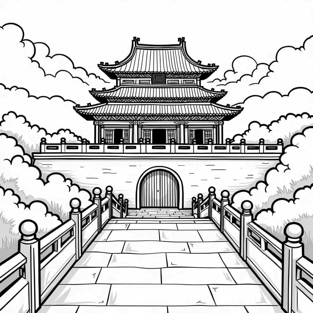 故宫 coloring pages