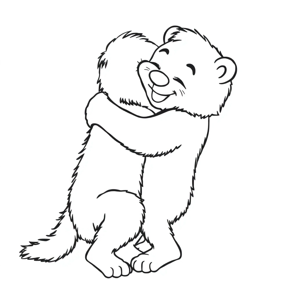 father and mother hug صفحات التلوين
