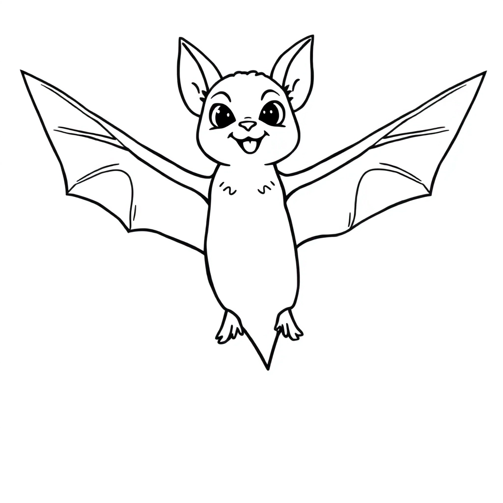 a very cool bat صفحات التلوين