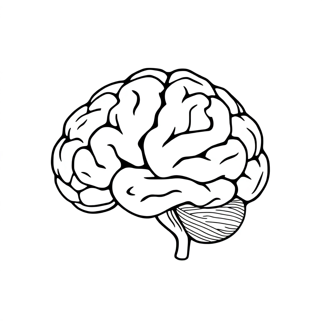 Anatomia cérebro  صفحات التلوين