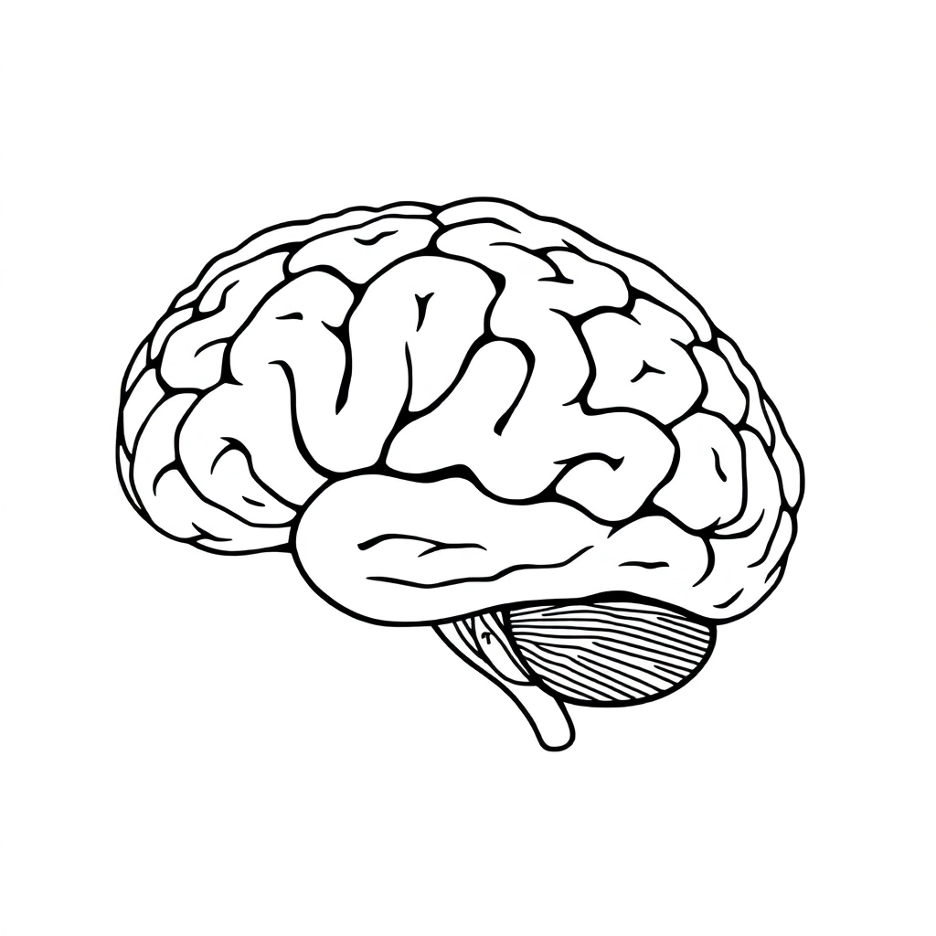 Anatomia cérebro  صفحات التلوين