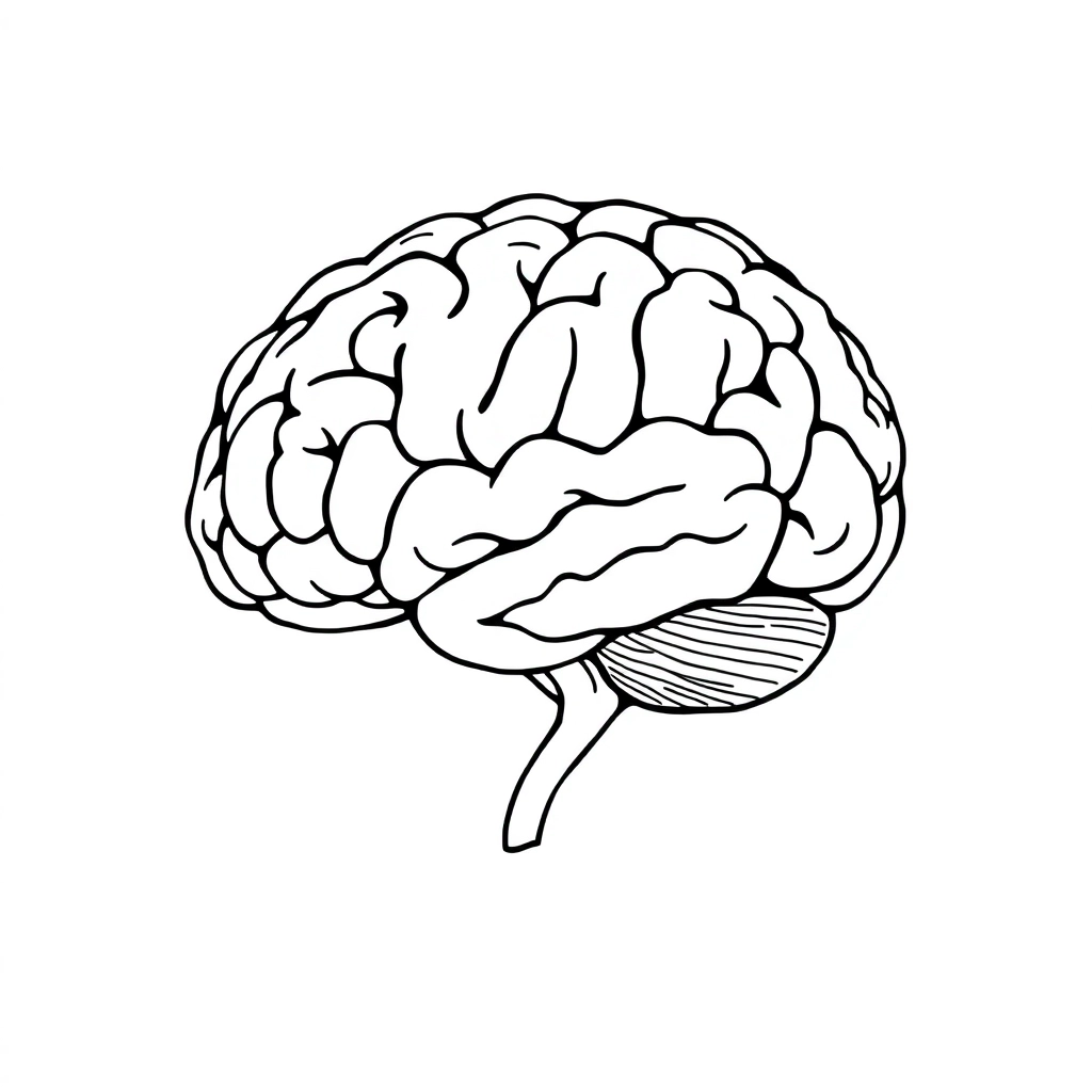 Anatomia cérebro  صفحات التلوين