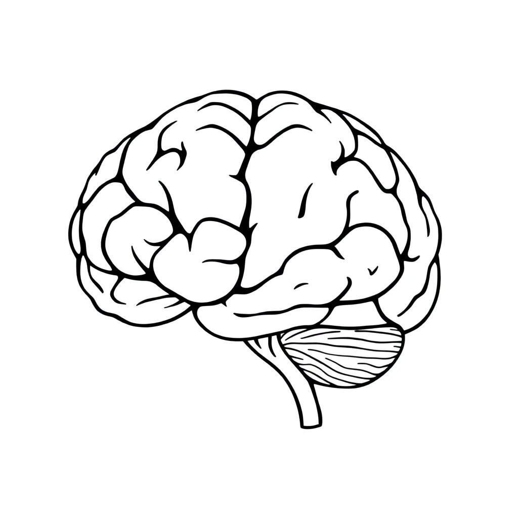 Anatomia cérebro  صفحات التلوين