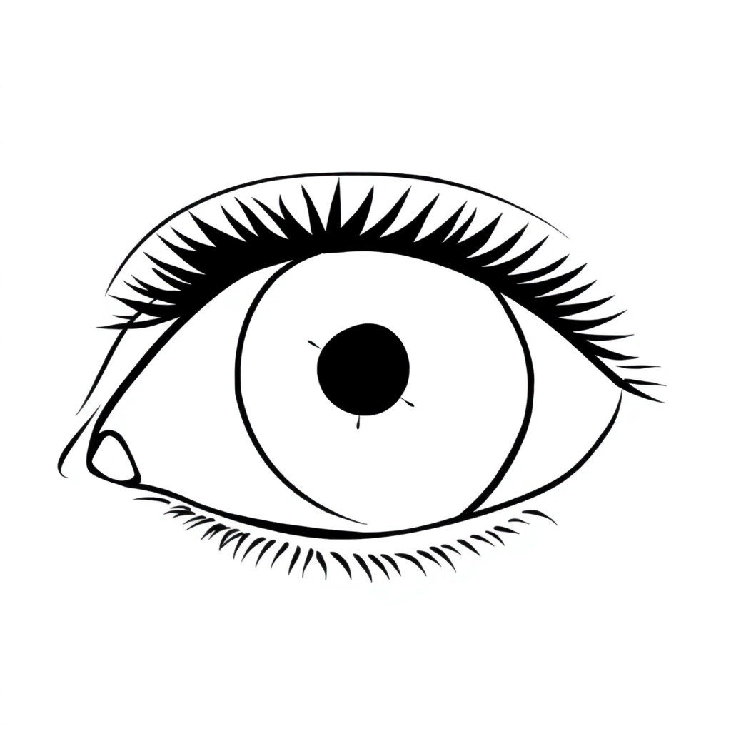 Anatomia globo ocular  صفحات التلوين