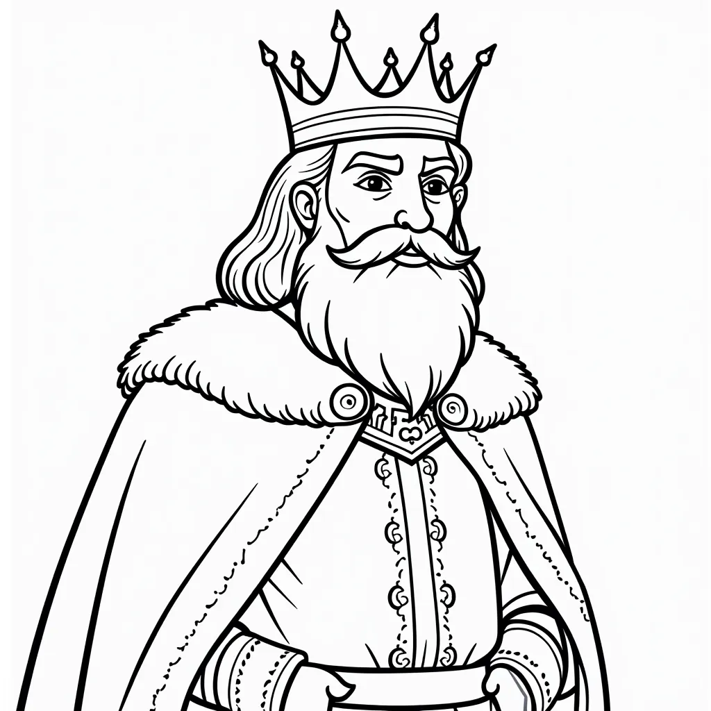 king coloring pages