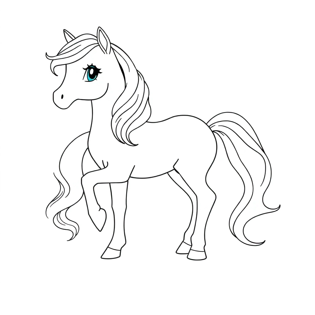 pony صفحات التلوين