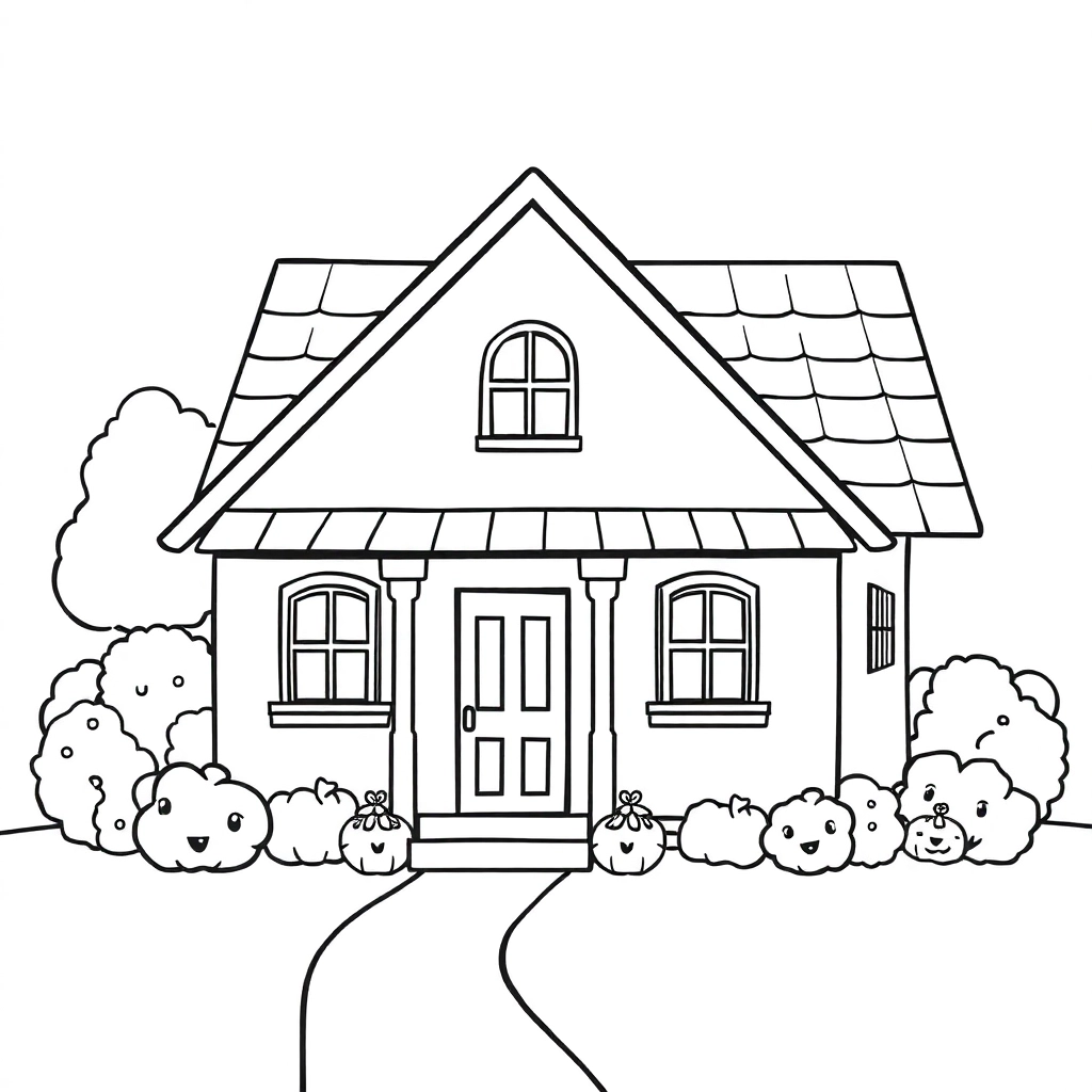 Coolomi house صفحات التلوين