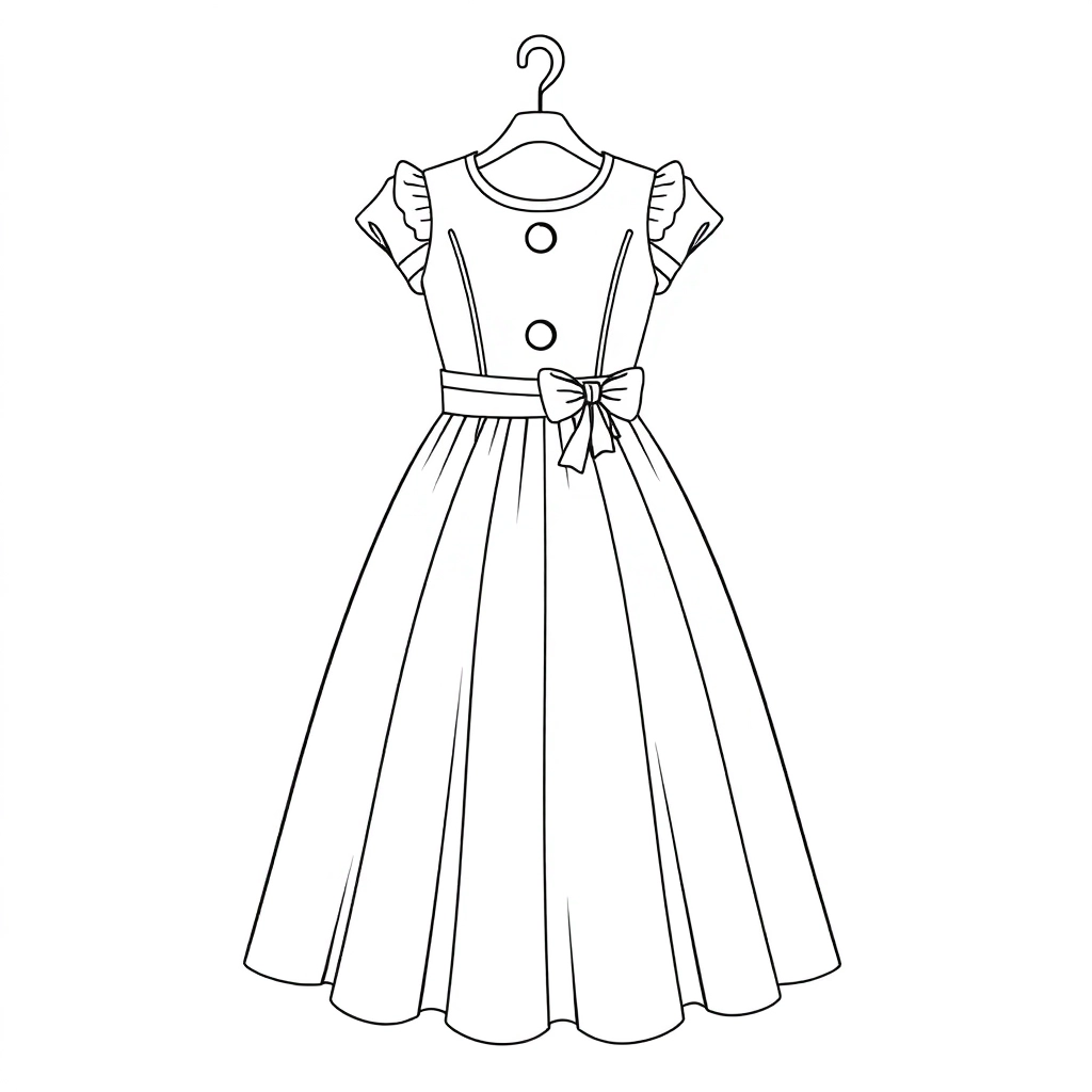 dress صفحات التلوين