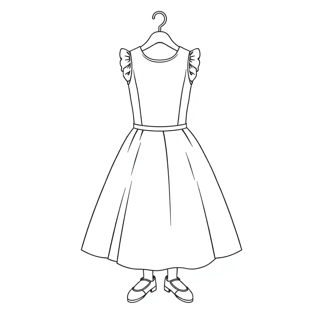 dress صفحات التلوين