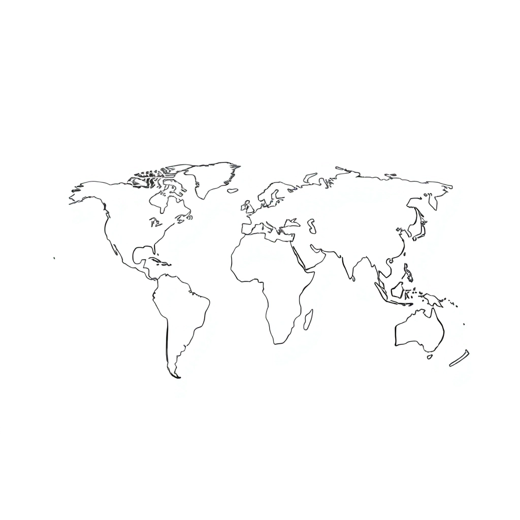支离破碎的世界大陆地图 صفحات التلوين