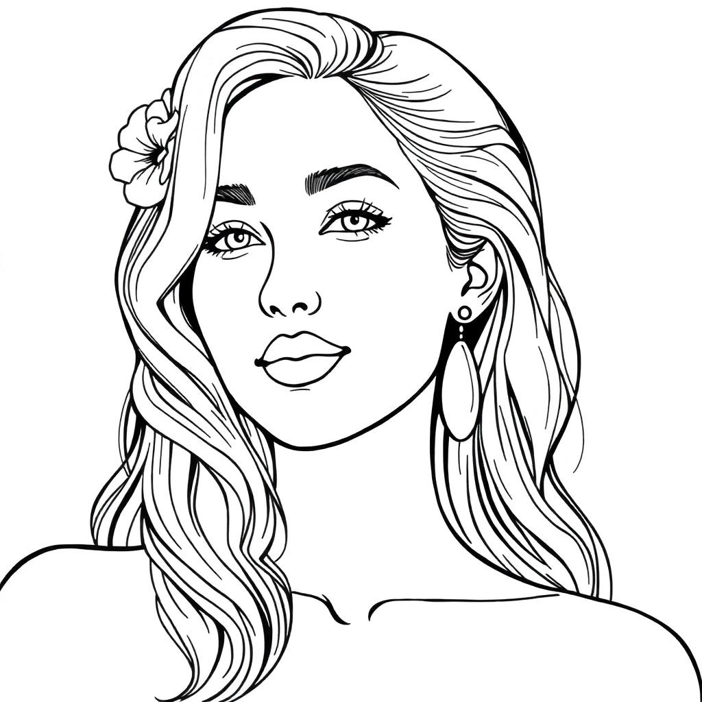 丰满性感的亚洲美女 صفحات التلوين