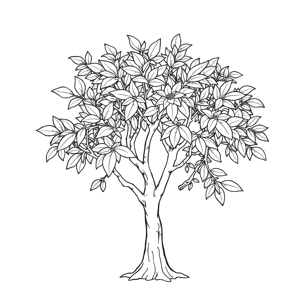 茶树 Coloring Pages