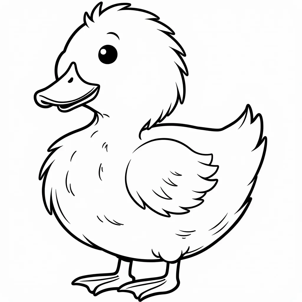 1 duck coloring pages