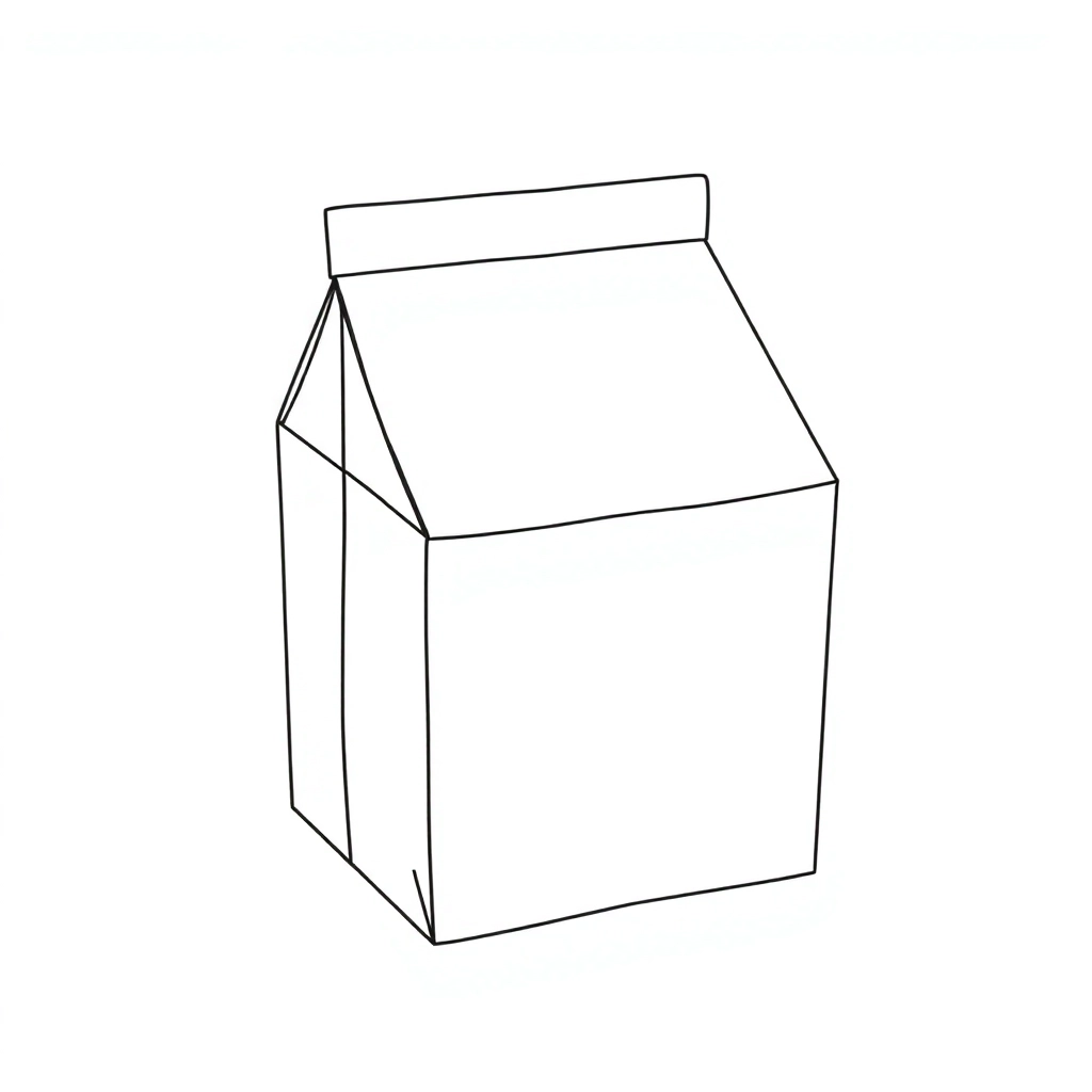 包装盒成品线稿图 صفحات التلوين