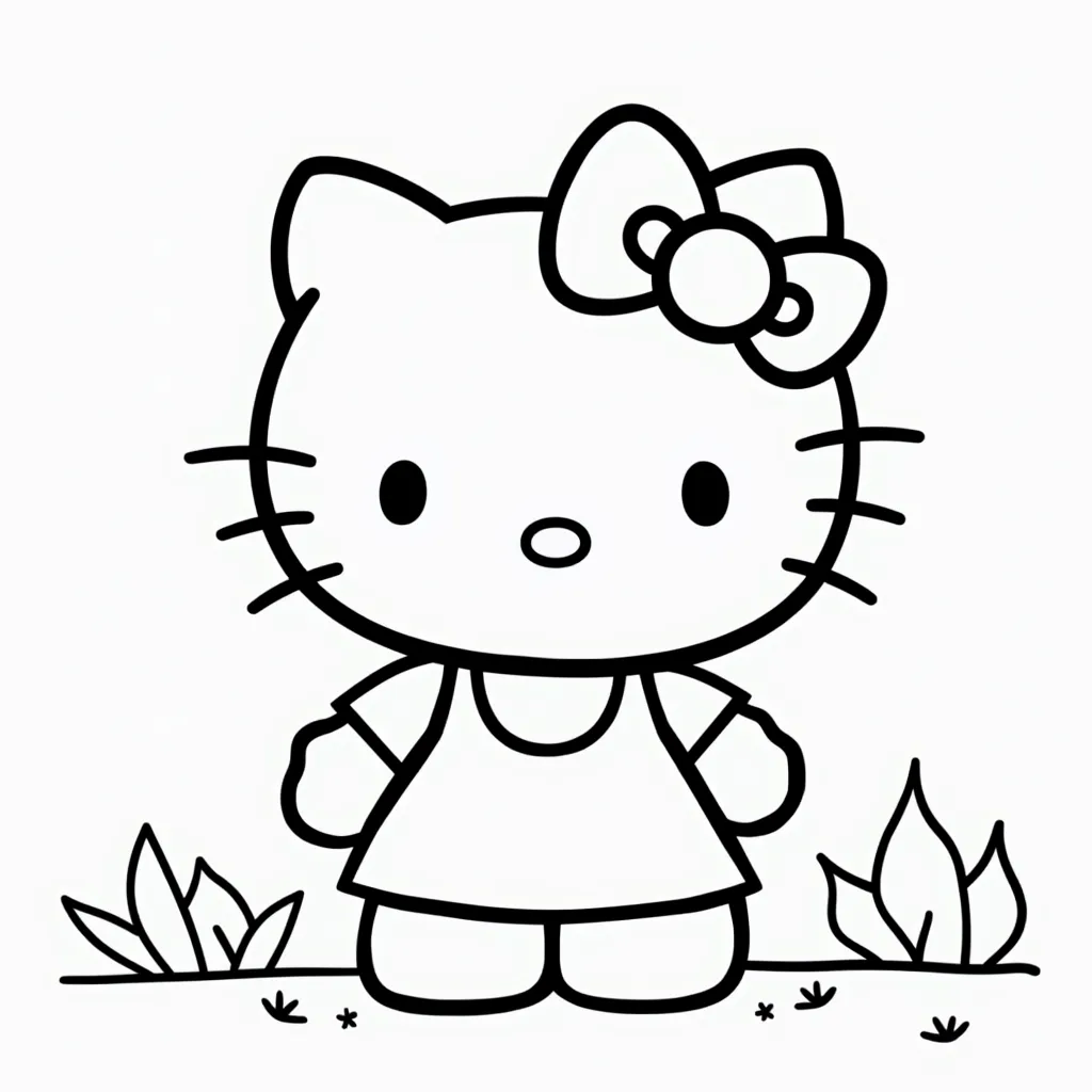 hello kitty coloring pages