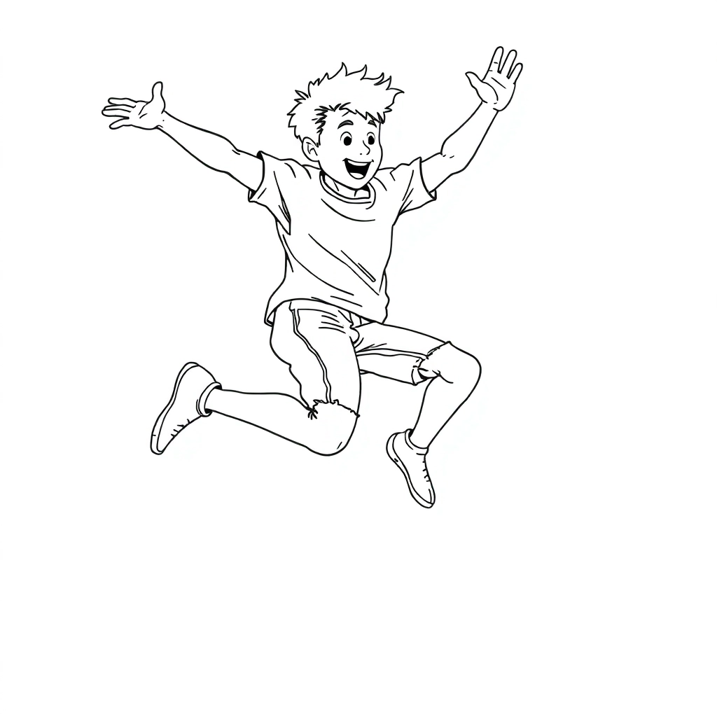 الرجل الذي يقفز من المبنى