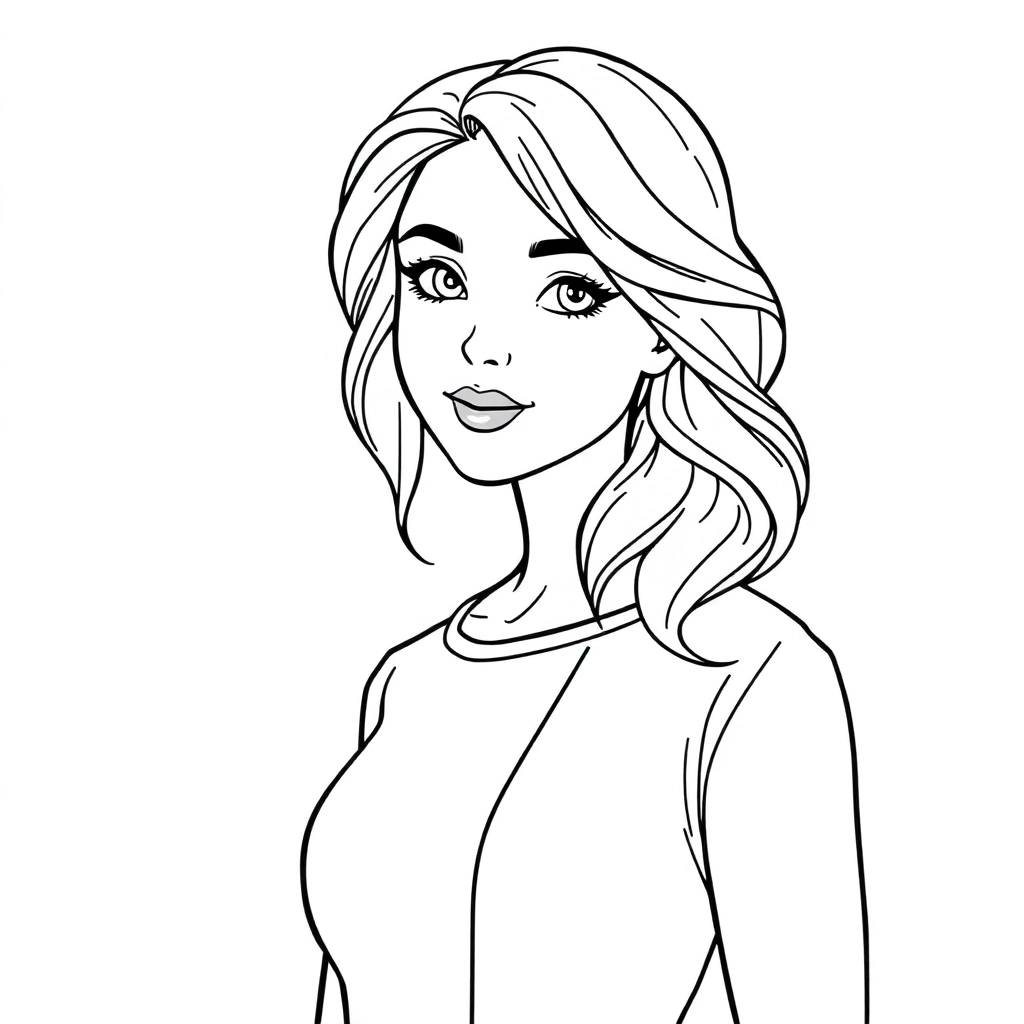 امرأة شابة وجميلة