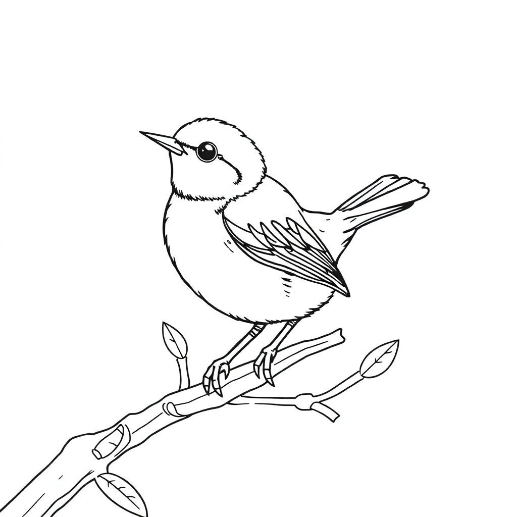 小鸟 Coloring Pages