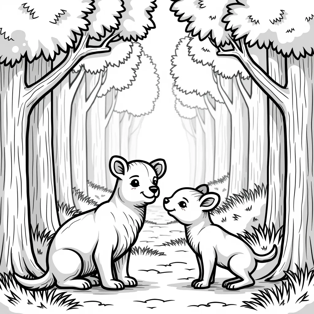 forest coloring pages