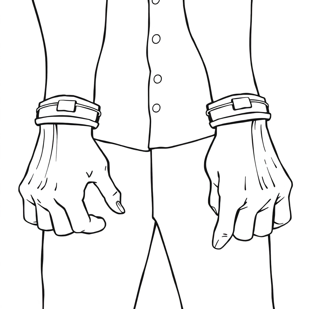 رجل مكبل