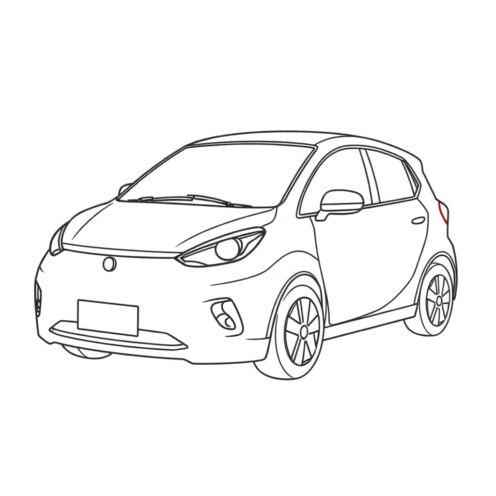 電動車 Páginas para Colorear