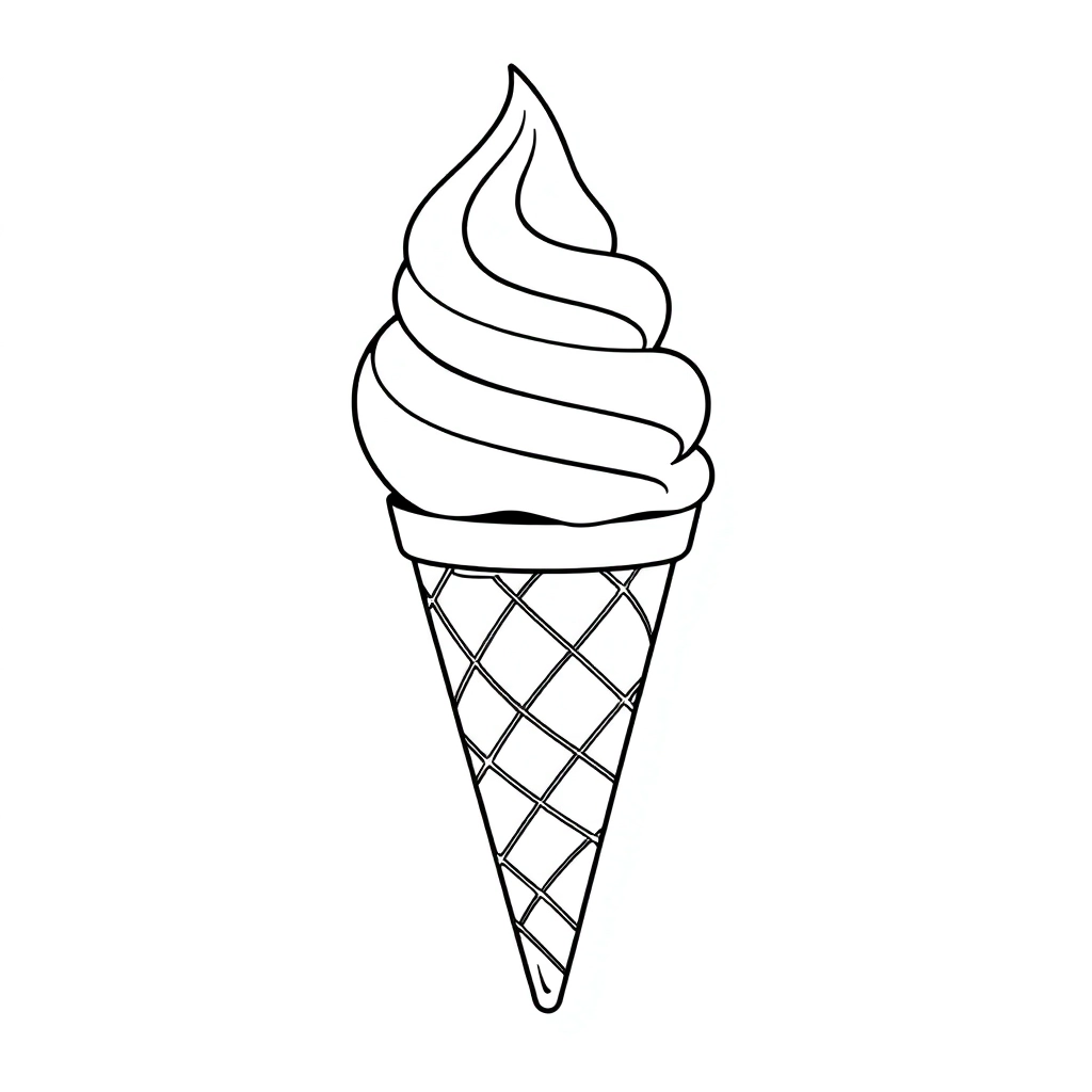 ICE CREAM صفحات التلوين