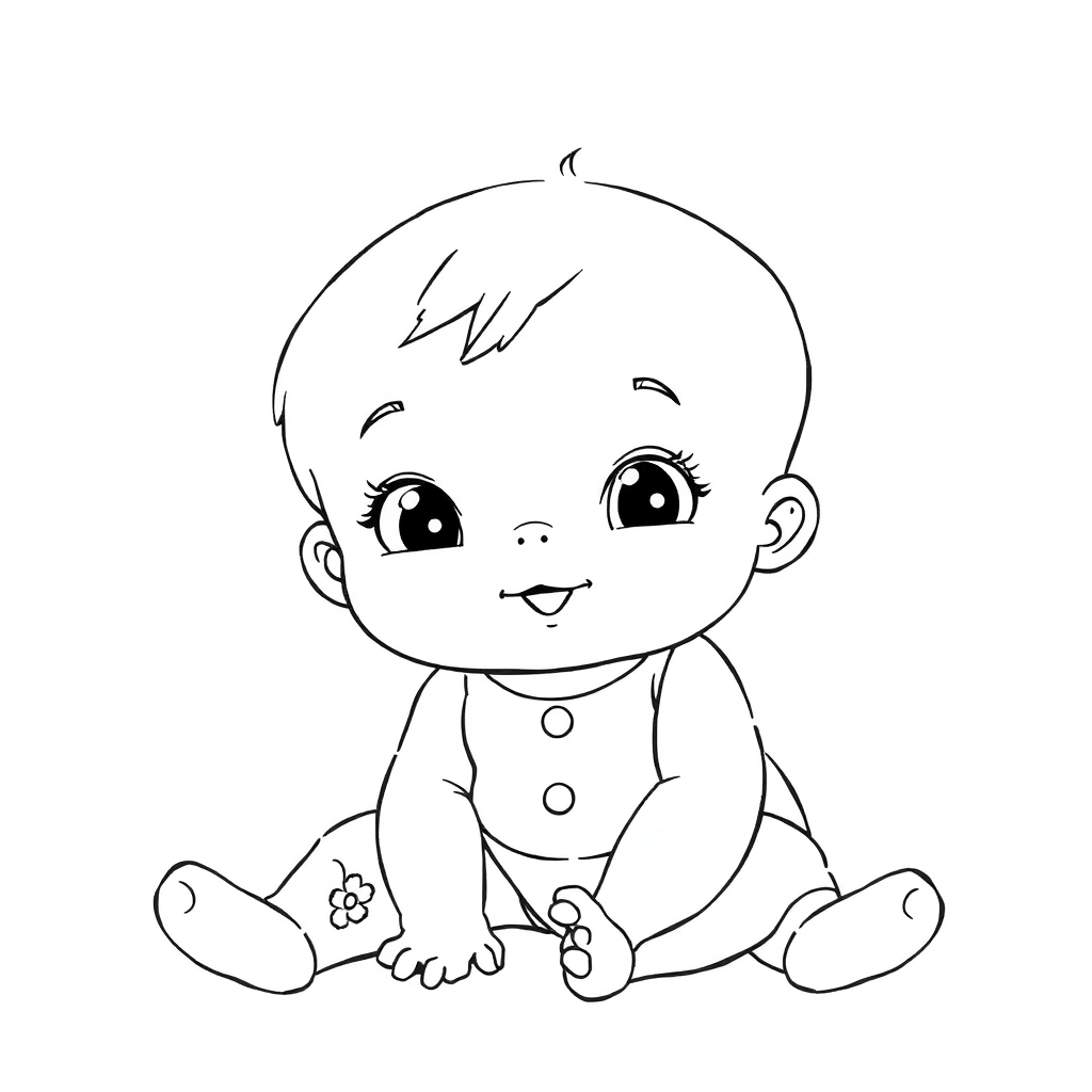 baby صفحات التلوين