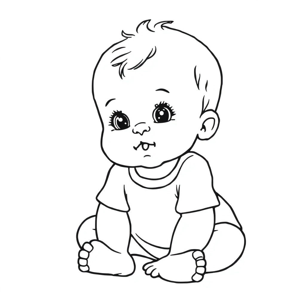 baby صفحات التلوين