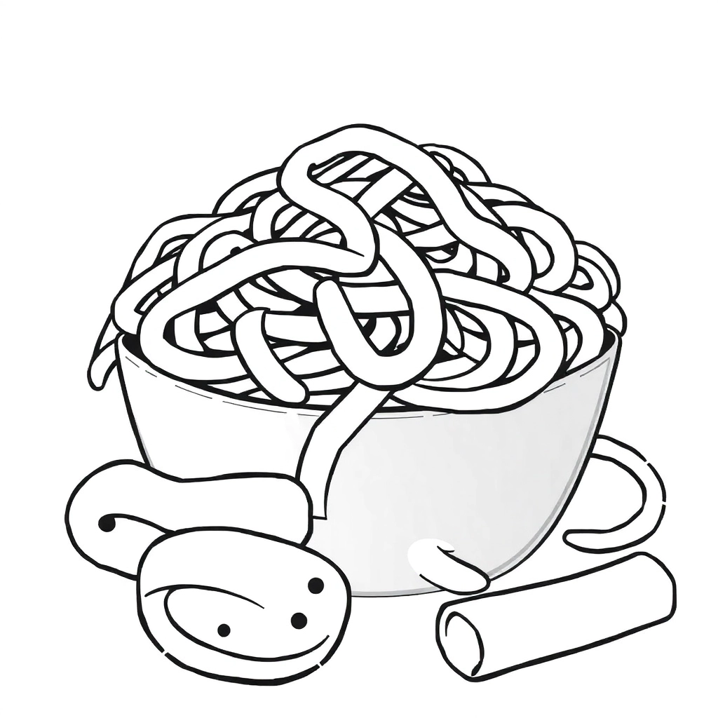  pasta  صفحات التلوين
