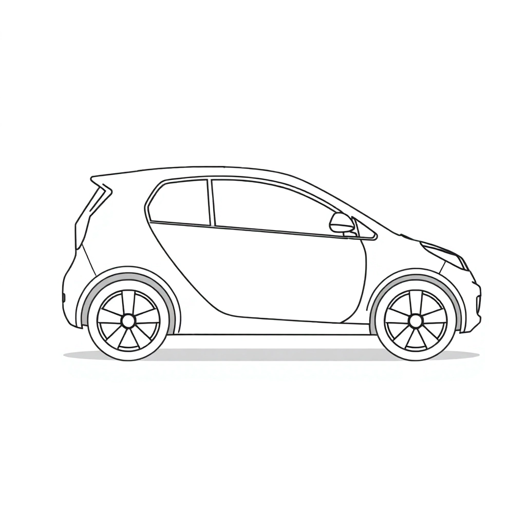 電動車 側面 صفحات التلوين