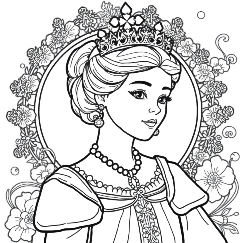 La jeune et belle Victoria صفحات التلوين