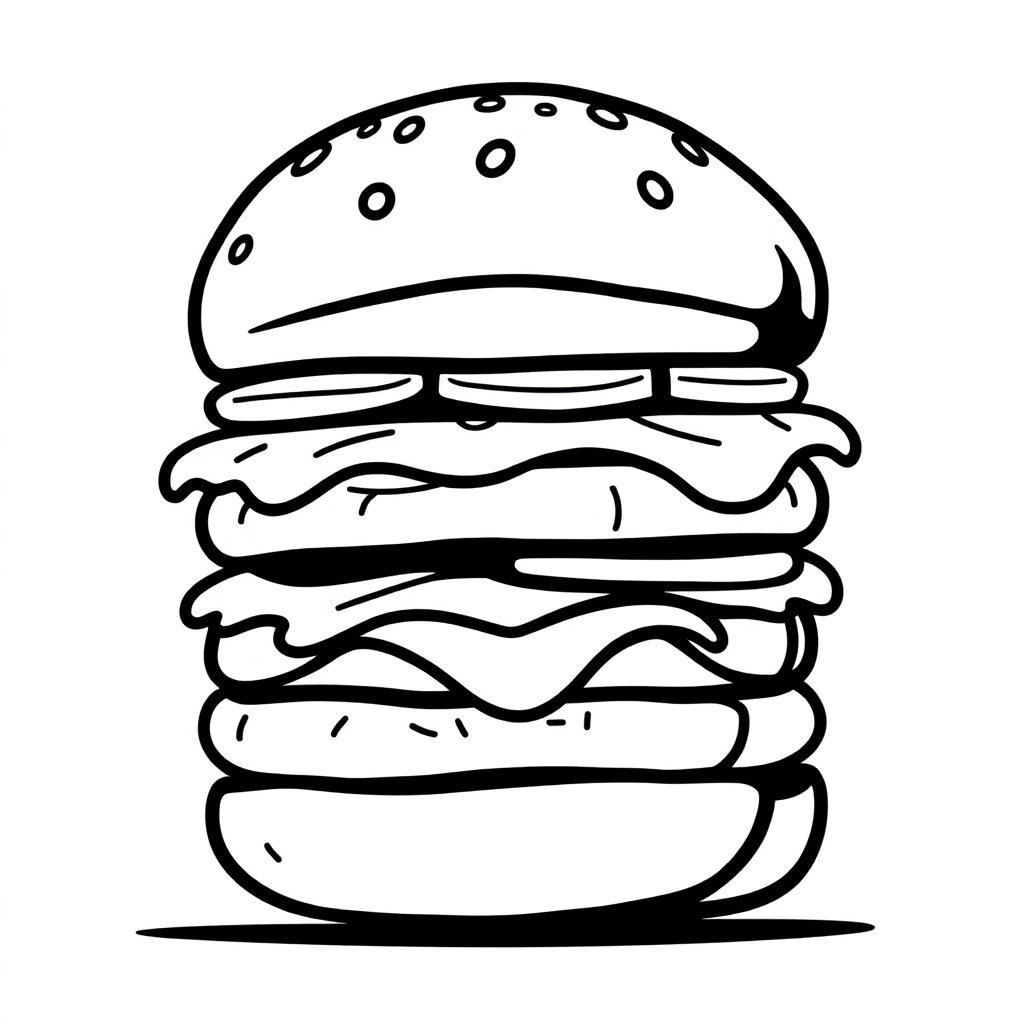 hamburger صفحات التلوين