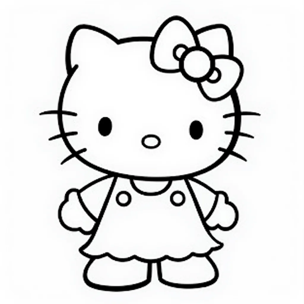 hellokitty coloring pages