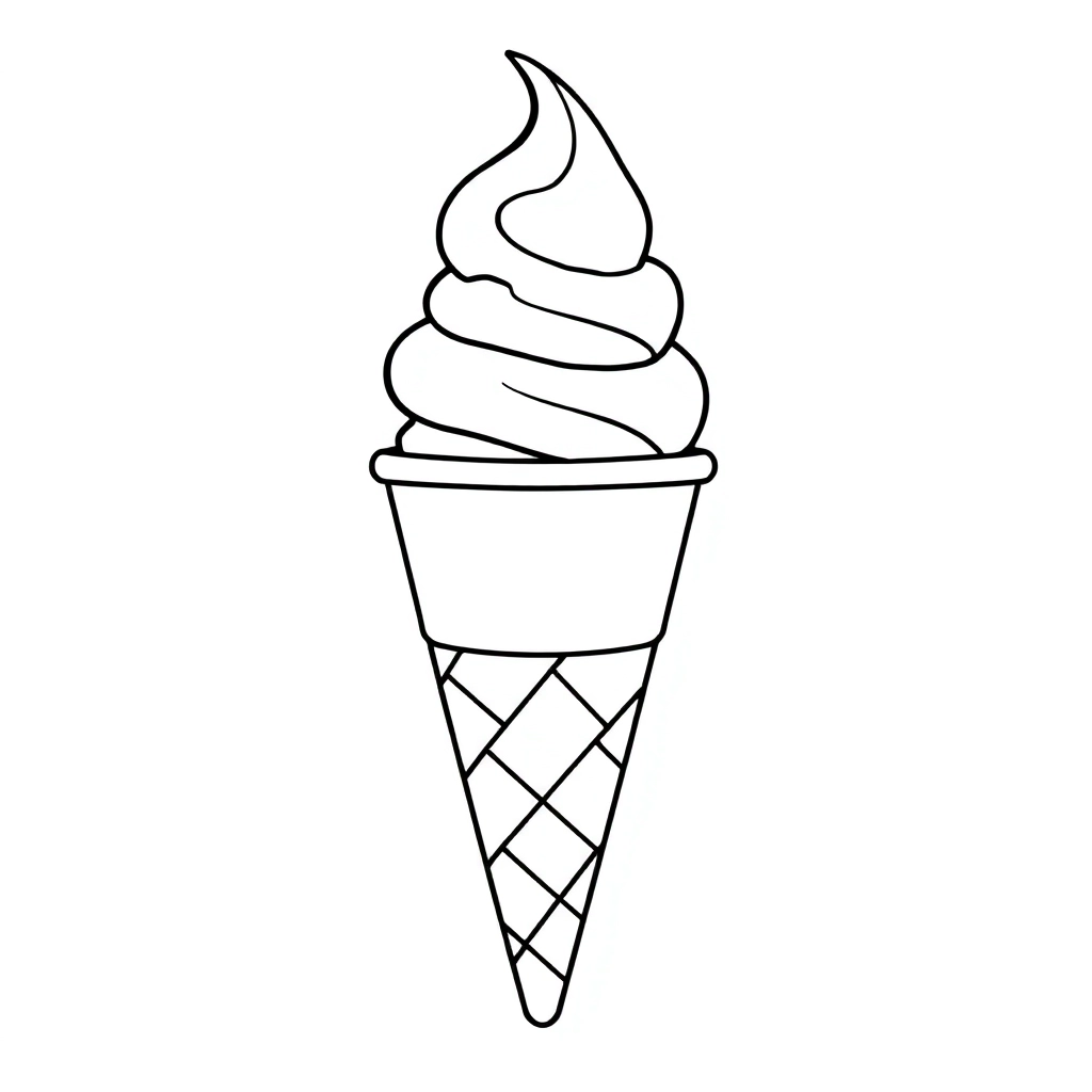 ice cream صفحات التلوين