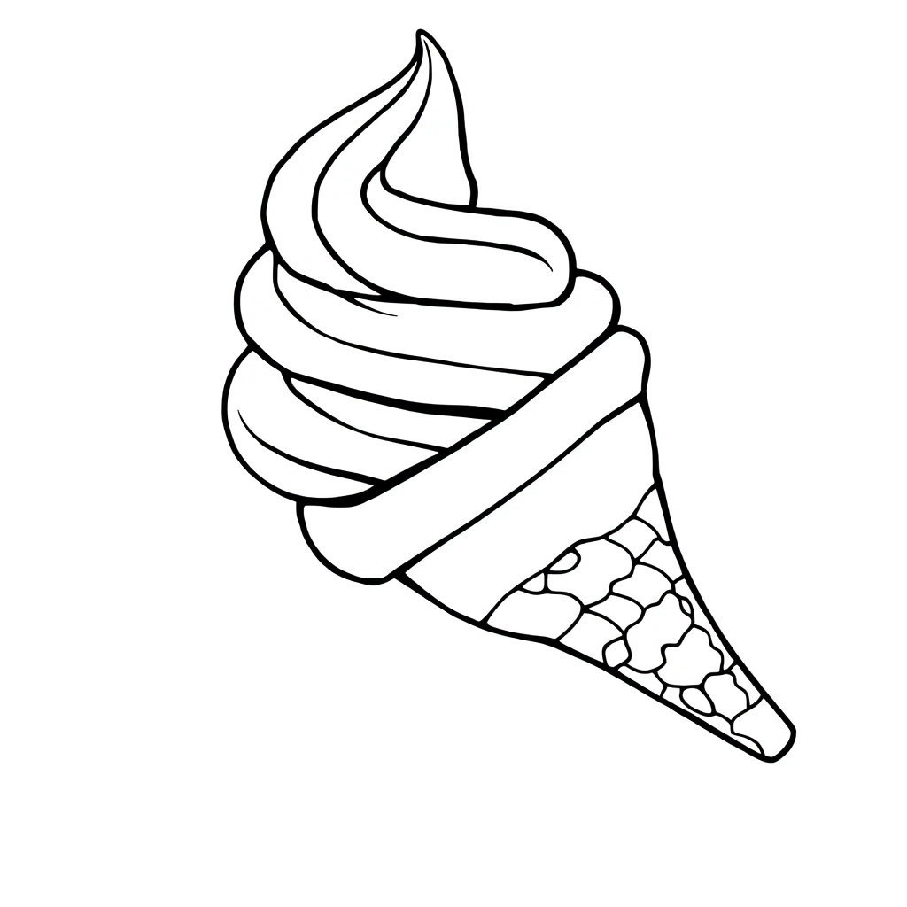 ice cream صفحات التلوين