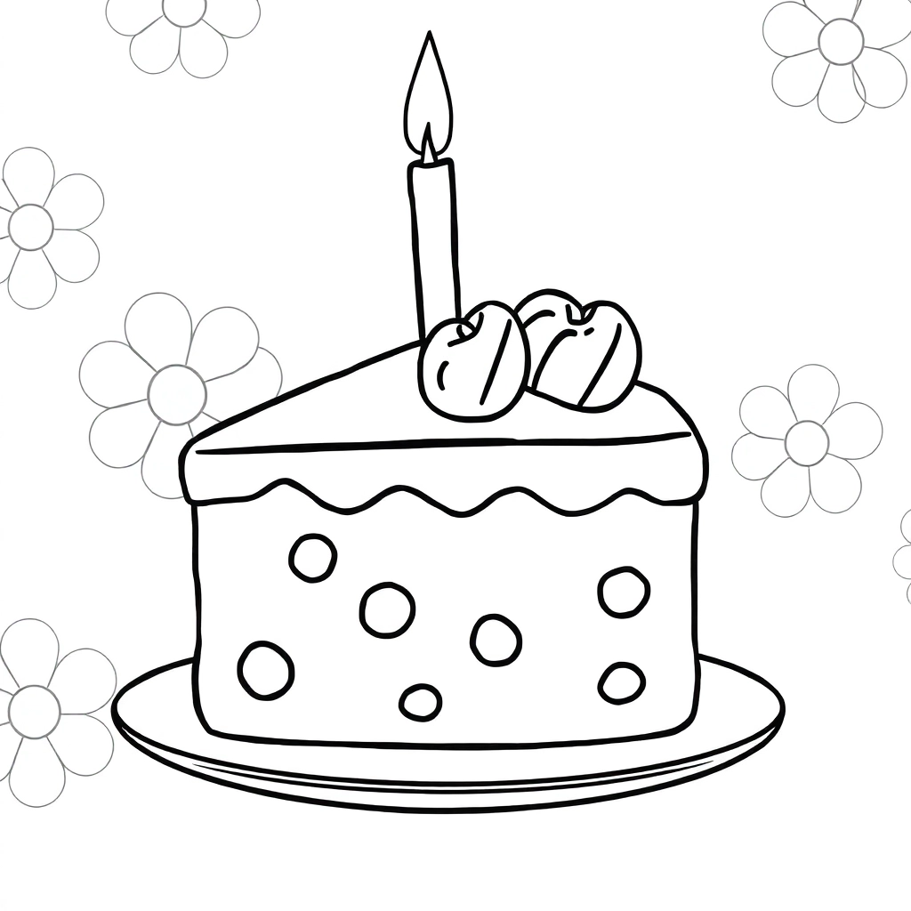 cake صفحات التلوين