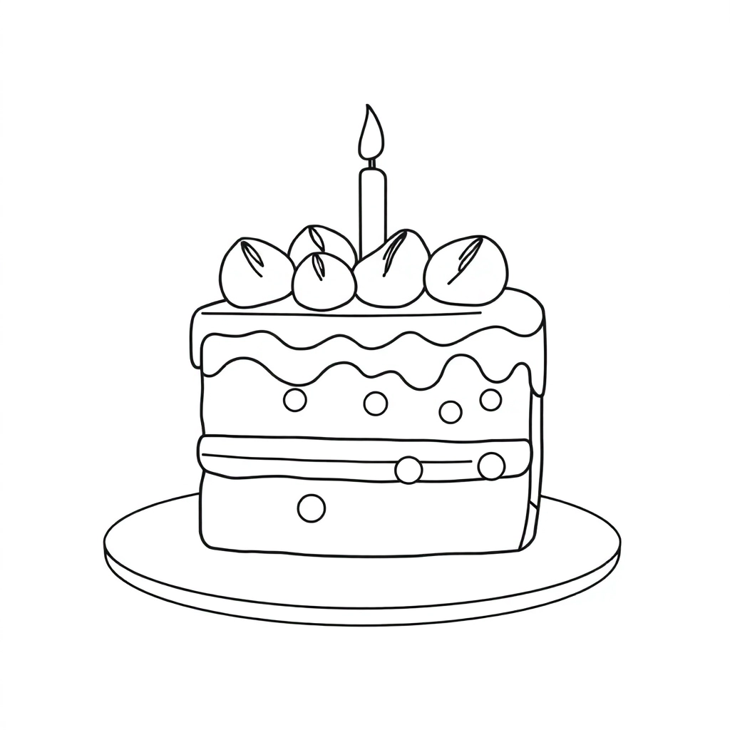 cake صفحات التلوين