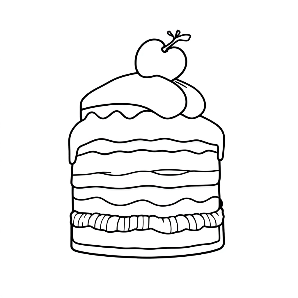 birthday cake صفحات التلوين